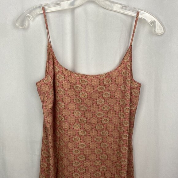 J.Crew 100% Silk Mini Slip Dress Bohemian Paisley Print - Size 6 - Picture 3 of 8